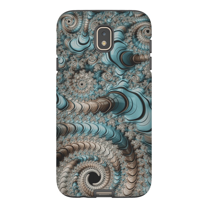 Galaxy J7 StrongFit Fantastic Fractal Swirls by Andrea Haase