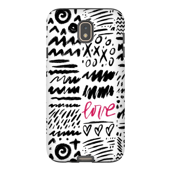 Galaxy J7 StrongFit Love Scribbles by Noonday Design