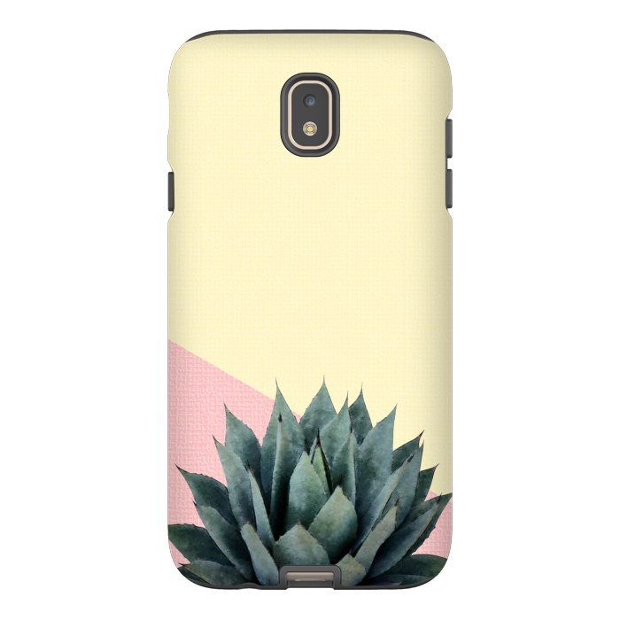 Galaxy J7 StrongFit  Agave Plant on Lemon and Pink Wall by amini54