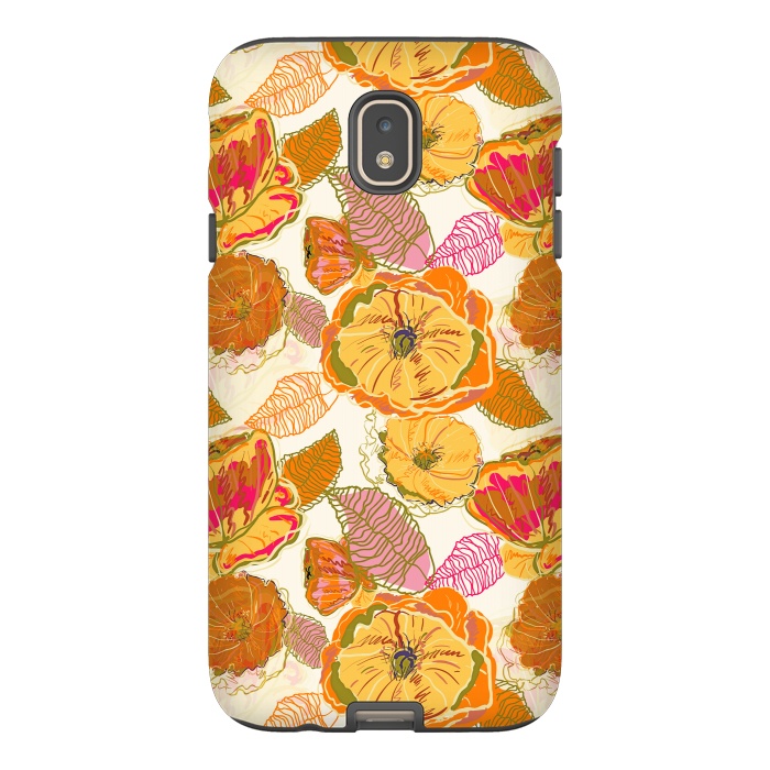 Galaxy J7 StrongFit Fall Floral by Uma Prabhakar Gokhale