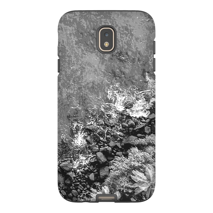 Galaxy J7 StrongFit Rocks in the sea, above view 2 by Bledi