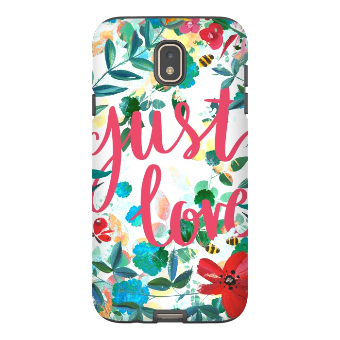 Galaxy J7 StrongFit Just love vibrant flowers and insects Valentine's by Oana 