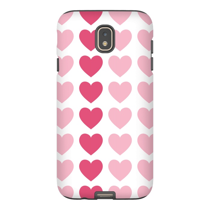 Galaxy J7 StrongFit Pink Hearts by Martina