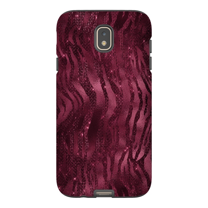 Galaxy J7 StrongFit Purple Pink Tiger Skin by  Utart