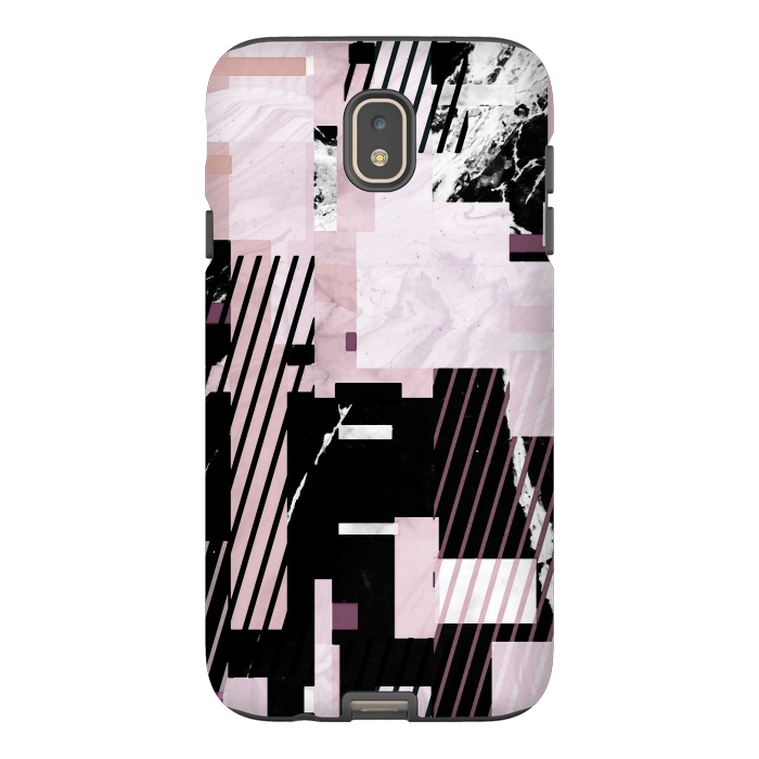 Galaxy J7 StrongFit Modern pastel geometric marble composition by Oana 