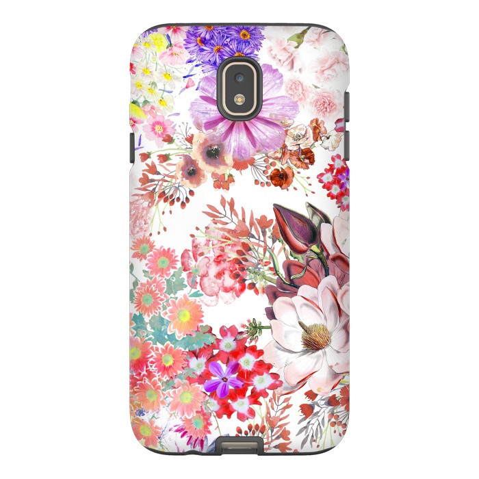 Galaxy J7 StrongFit Romantic painted colorful flowers by Oana 
