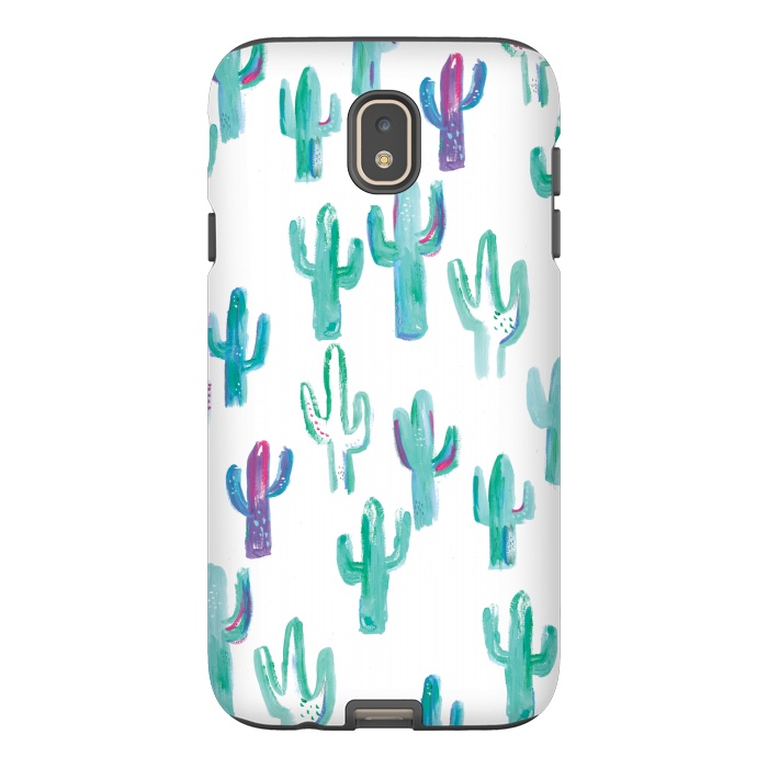 Galaxy J7 StrongFit Mint cacti by lauradidthis