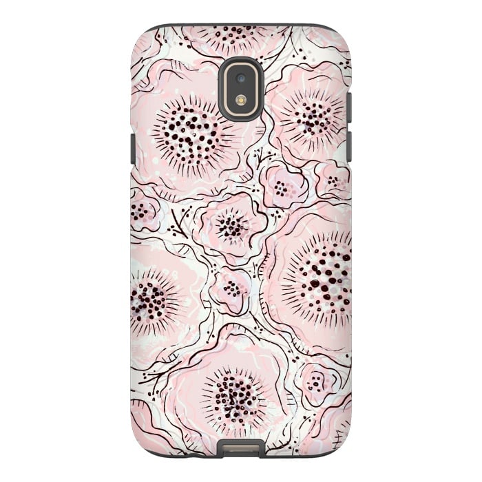 Galaxy J7 StrongFit Pretty in Pink by Rose Halsey