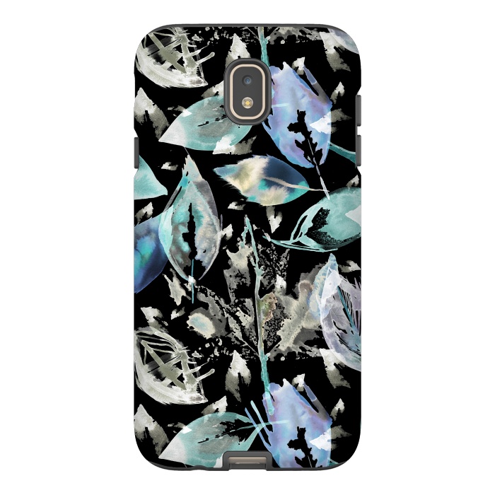 Galaxy J7 StrongFit Autumn Neon Leaves by Ninola Design