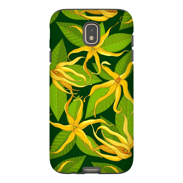 Galaxy J7 StrongFit Ylang Ylang Exotic Scented Flowers and Leaves by BluedarkArt