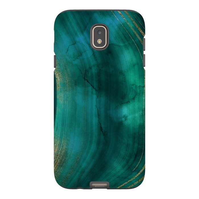 Galaxy J7 StrongFit Green Malachite Marble Texture by  Utart