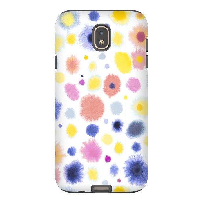 Galaxy J7 StrongFit Soft Watercolor Dots by Ninola Design