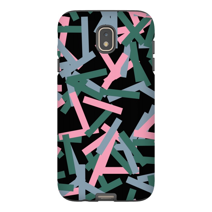 Galaxy J7 StrongFit Rectangular Confetti Pink by Ninola Design
