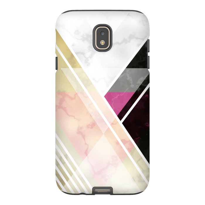 Galaxy J7 StrongFit Superposition Of Lines In Marble by ArtsCase