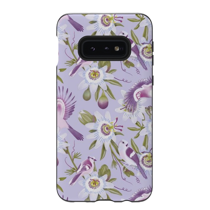 Galaxy S10e StrongFit Passion Flowers by Tishya Oedit