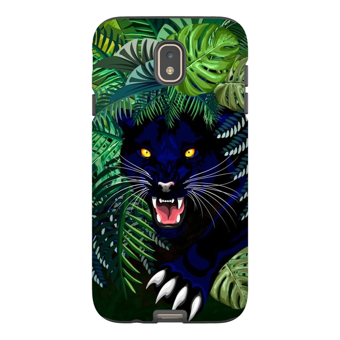 Galaxy J7 StrongFit Black Panther Spirit coming out from the Jungle by BluedarkArt