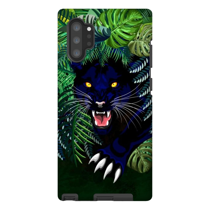 Galaxy Note 10 plus StrongFit Black Panther Spirit coming out from the Jungle by BluedarkArt