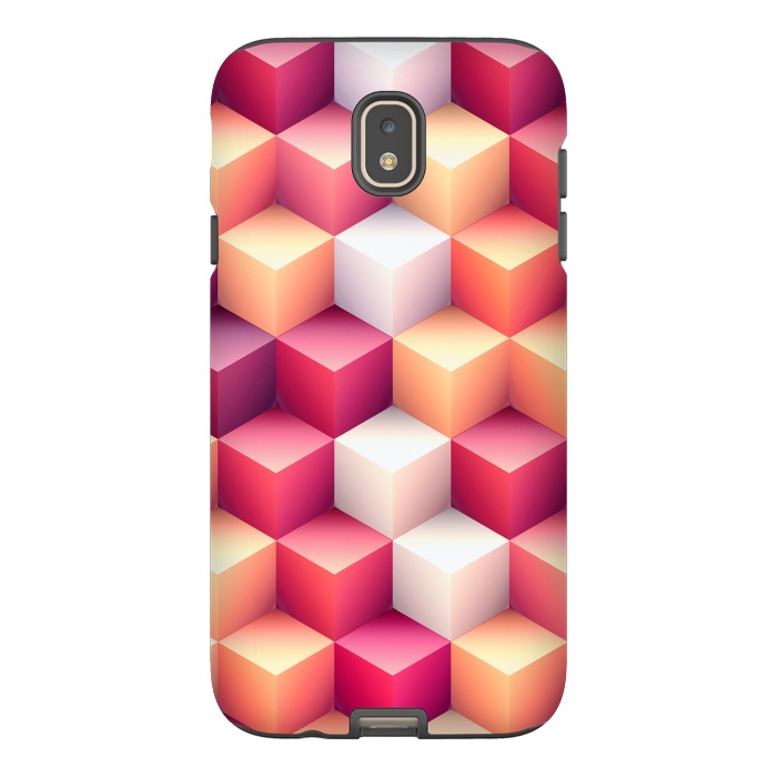 Galaxy J7 StrongFit Colorful 3D Cubes by Art Design Works