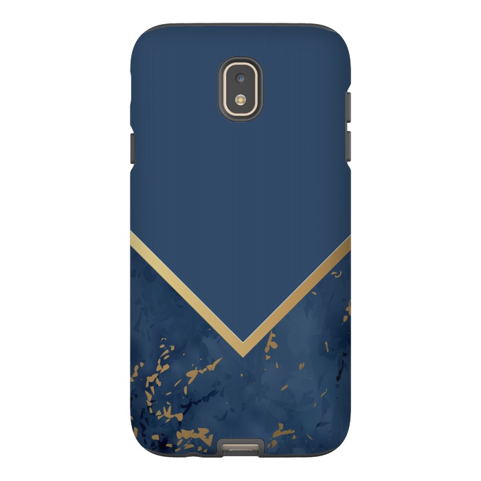 Galaxy J7 StrongFit Blue Monochromatic On Marble by ArtsCase