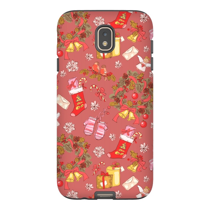 Galaxy J7 StrongFit Christmas Vintage Style by ArtsCase