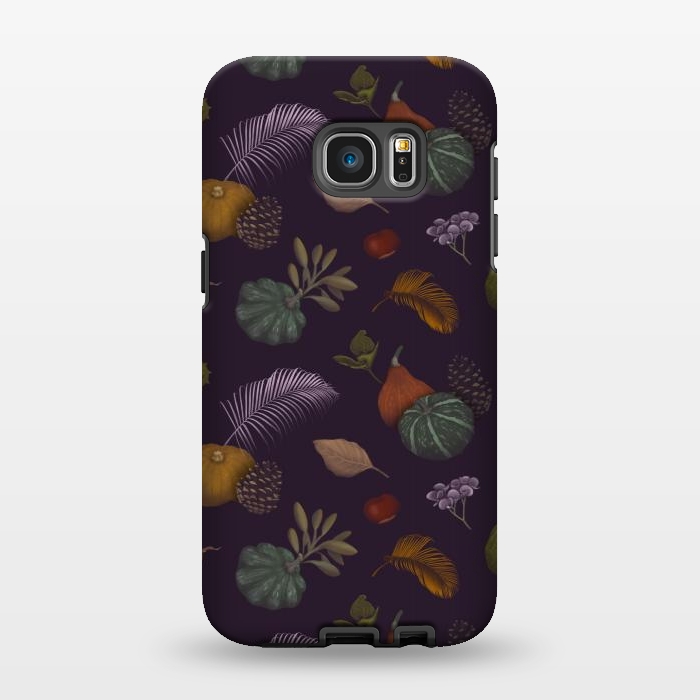 Galaxy S7 EDGE StrongFit Fall Pumpkins by Tishya Oedit