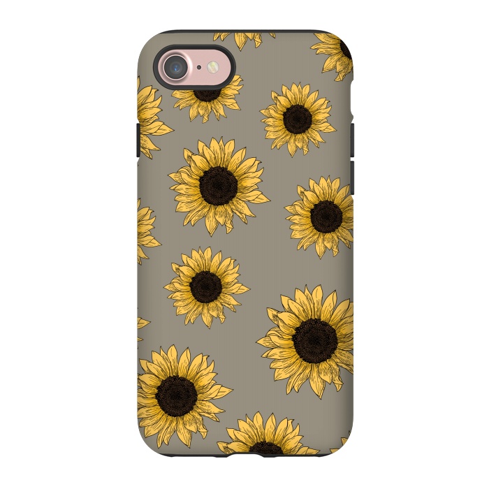 iPhone 7 StrongFit Sunflowers by Jms