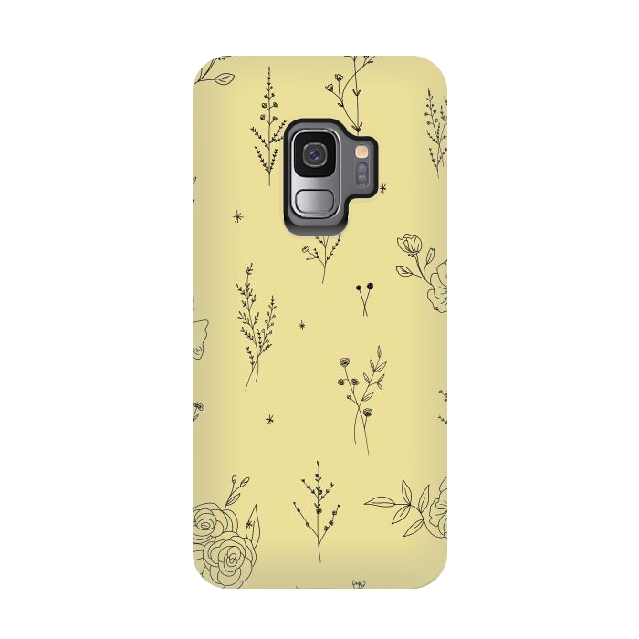 Galaxy S9 StrongFit Flowers & Wildflowers by Anis Illustration