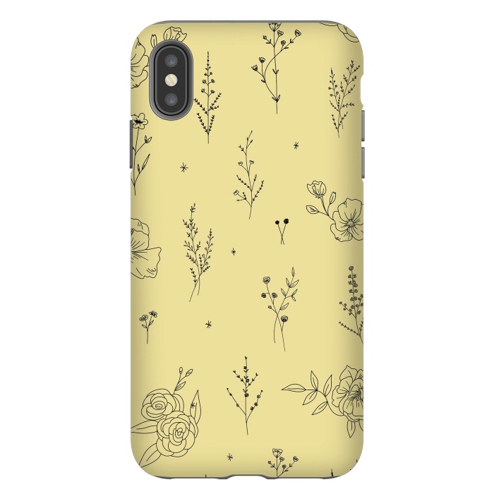 iPhone Xs Max StrongFit Flowers & Wildflowers by Anis Illustration