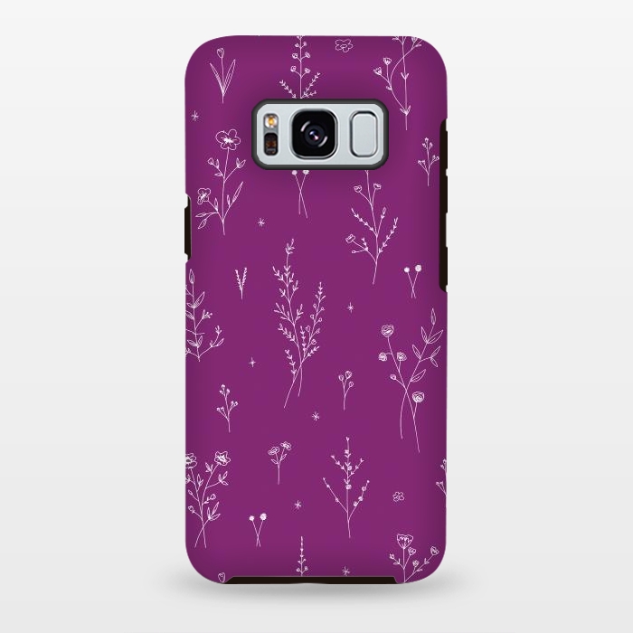 Galaxy S8 plus StrongFit Magic Wine Wildflowers by Anis Illustration