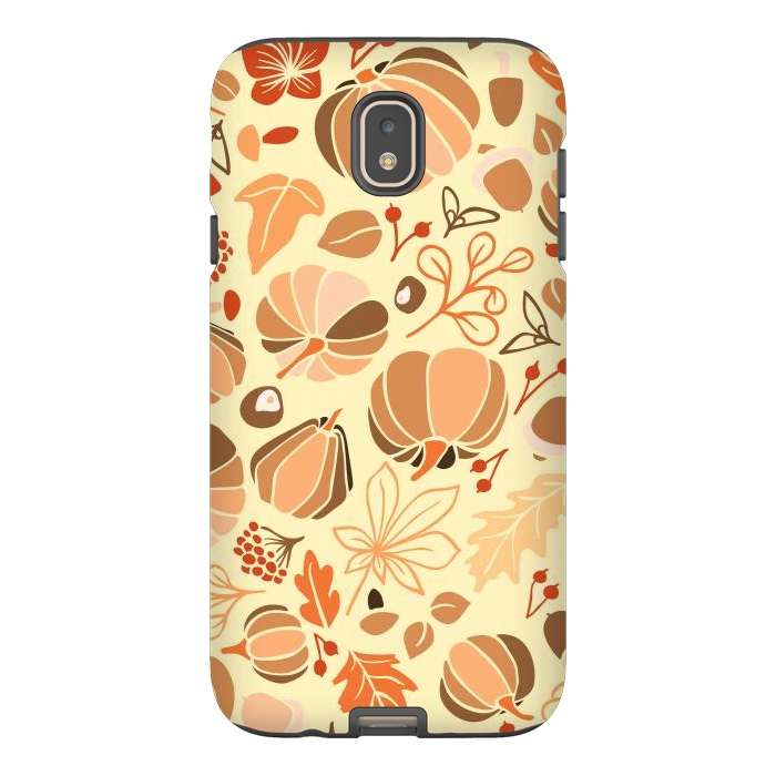 Galaxy J7 StrongFit Fall Fruits in Orange and Yellow by Paula Ohreen