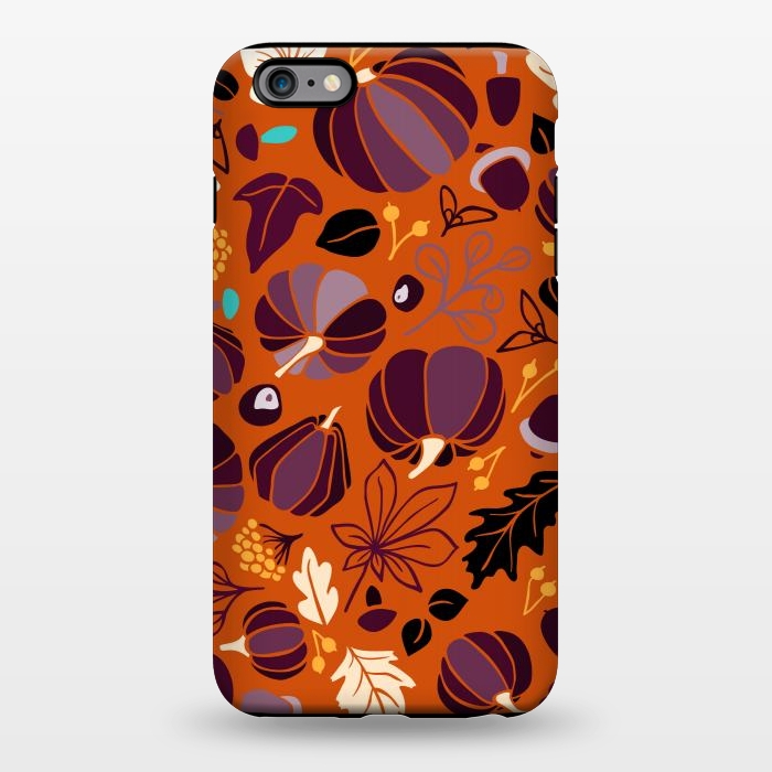 iPhone 6/6s plus StrongFit Fall Fruits in Orange and Purple by Paula Ohreen