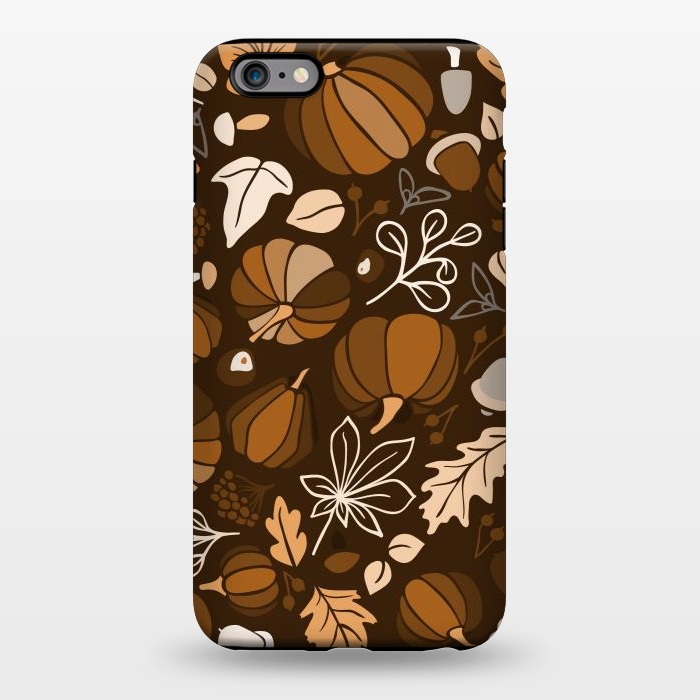 iPhone 6/6s plus StrongFit Fall Fruits in Brown and Beige by Paula Ohreen