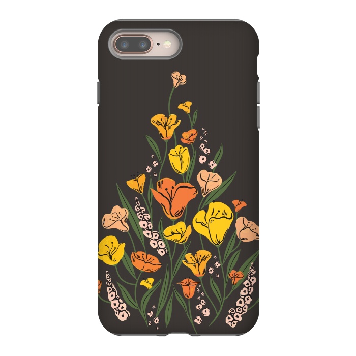 iPhone 7 plus StrongFit Wild Poppies by Melissa Lee