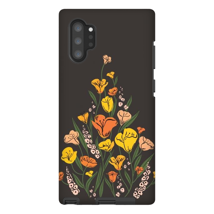 Galaxy Note 10 plus StrongFit Wild Poppies by Melissa Lee