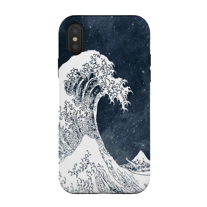 iPhone Xs / X StrongFit The Great Wave of a Star System by ''CVogiatzi.
