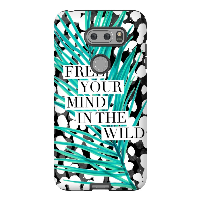 V30 StrongFit Free your mind - tropical typography graphic by Oana 