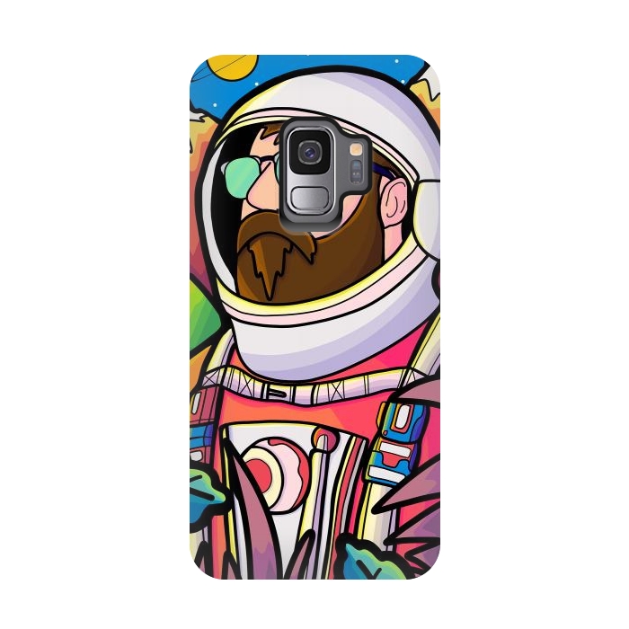 Galaxy S9 StrongFit The astronaut explorer by Steve Wade (Swade)