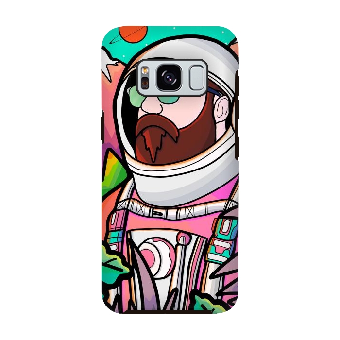 Galaxy S8 StrongFit Pastel astronaut by Steve Wade (Swade)