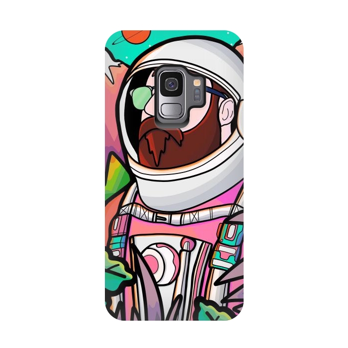 Galaxy S9 StrongFit Pastel astronaut by Steve Wade (Swade)
