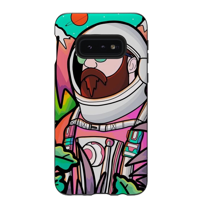 Galaxy S10e StrongFit Pastel astronaut by Steve Wade (Swade)