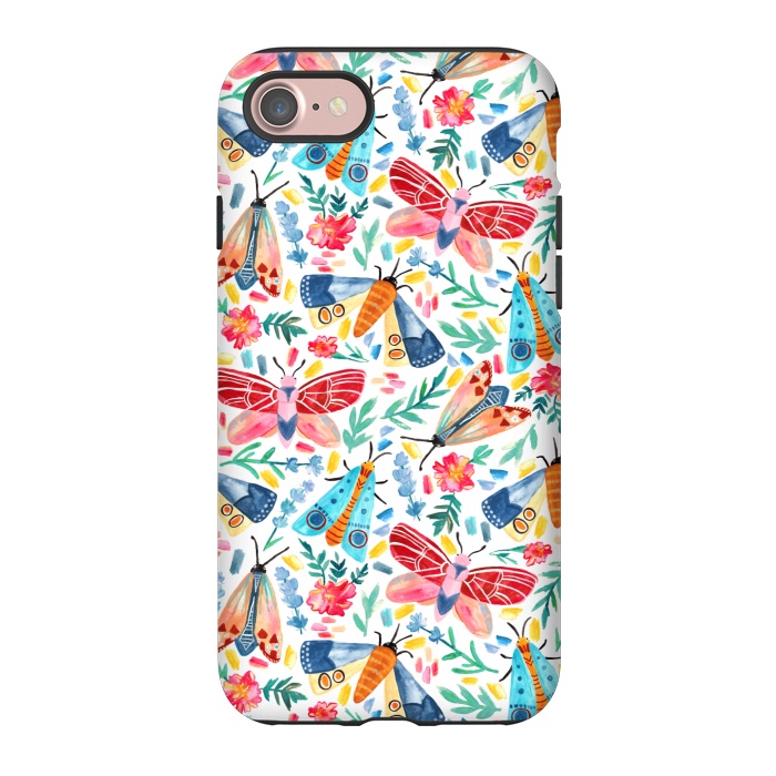 iPhone 7 StrongFit Moth Confetti by Tangerine-Tane