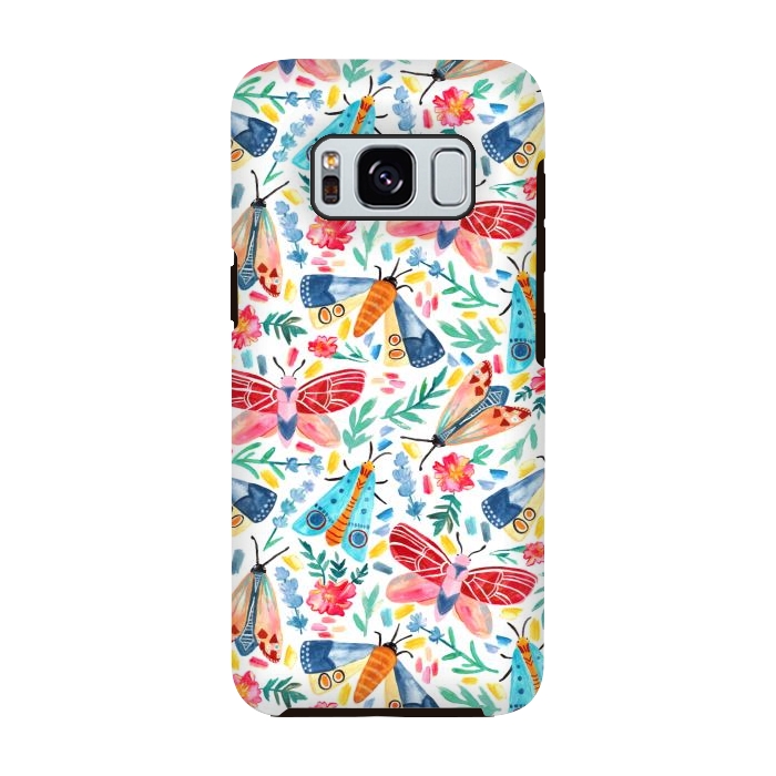Galaxy S8 StrongFit Moth Confetti by Tangerine-Tane