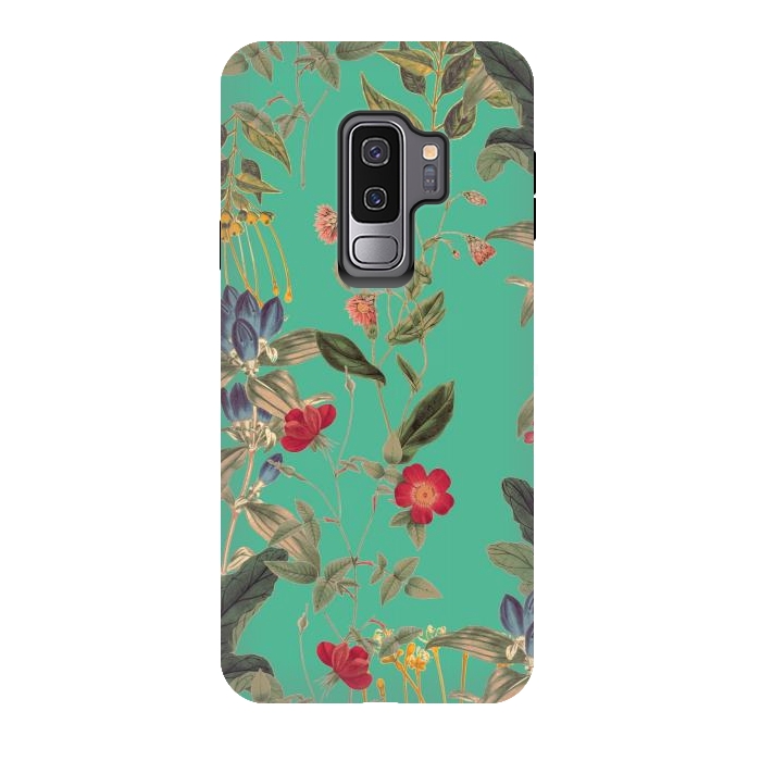 Galaxy S9 plus StrongFit Aqua Blooms by Zala Farah