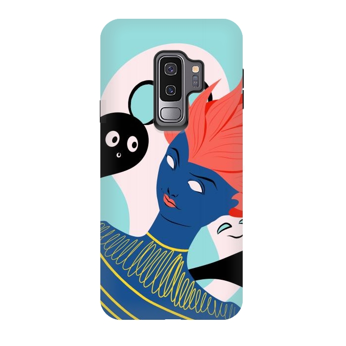 Galaxy S9 plus StrongFit Alien Girl With Ghost Imaginary Friends by Boriana Giormova