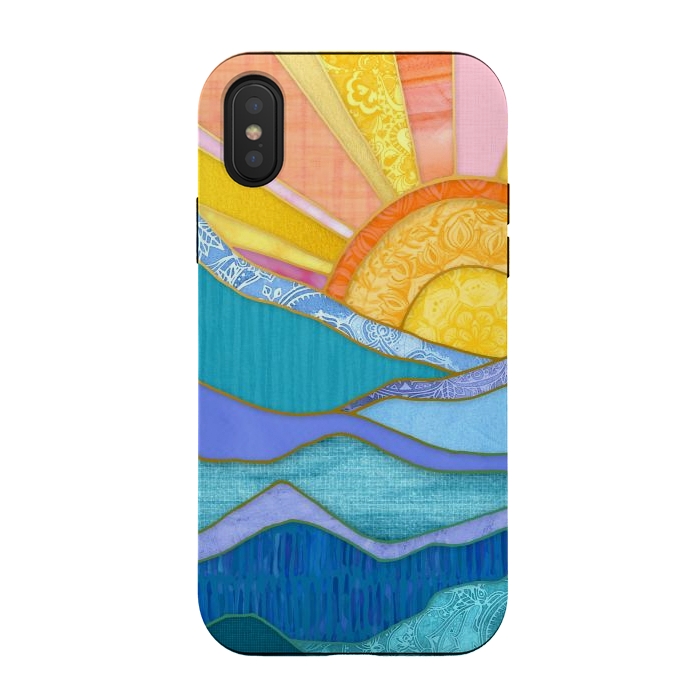 iPhone Xs / X StrongFit Sweet Sunset by Micklyn Le Feuvre