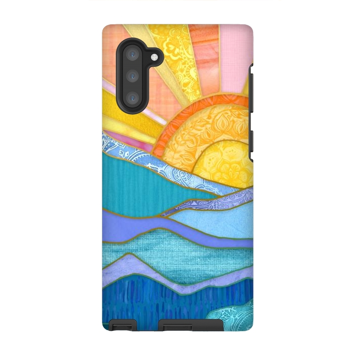 Galaxy Note 10 StrongFit Sweet Sunset by Micklyn Le Feuvre