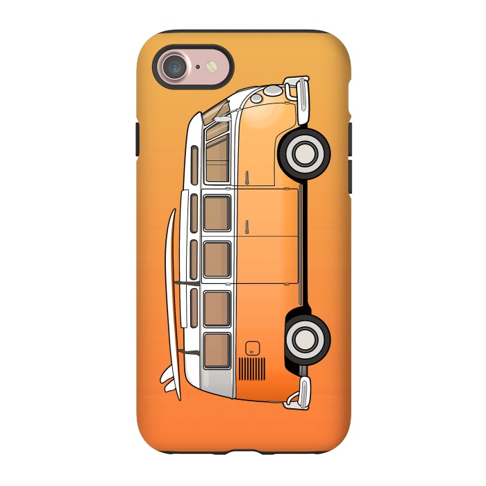 iPhone 7 StrongFit Van Life - Orange by Mitxel Gonzalez