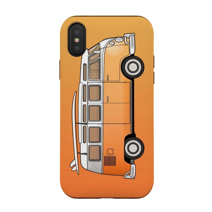 iPhone Xs / X StrongFit Van Life - Orange by Mitxel Gonzalez