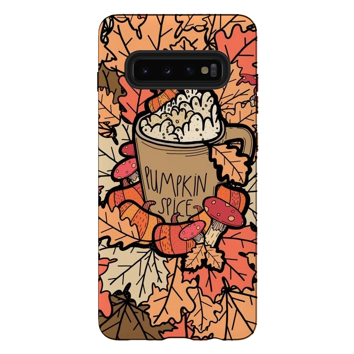 Galaxy S10 plus StrongFit Pumpkin Spice  by Steve Wade (Swade)