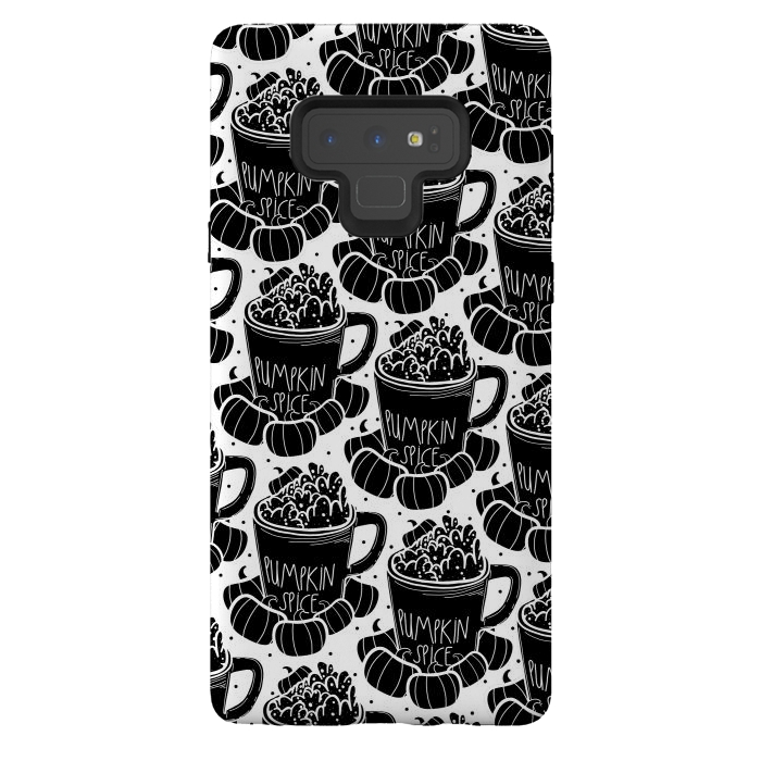 Galaxy Note 9 StrongFit Black pumpkin spice coffee by Steve Wade (Swade)